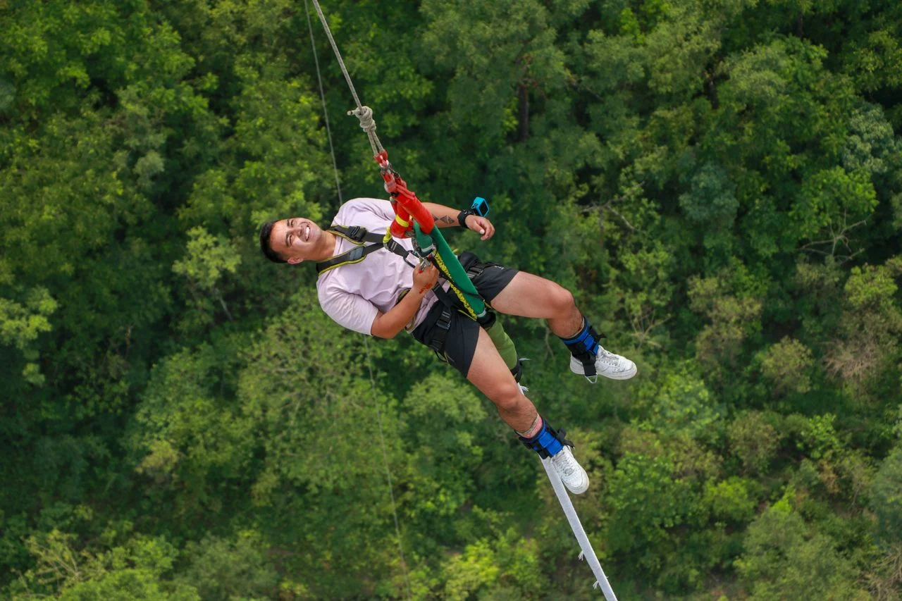 Bungee jumping in Nepal