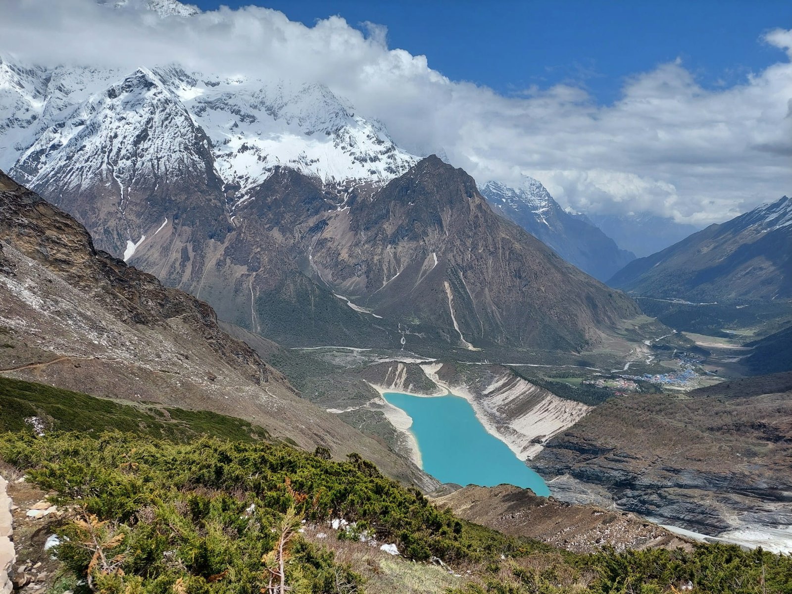 Stunning Lake View of Manaslu Circuit Trek