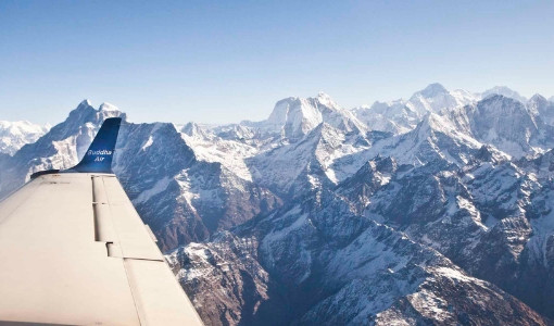 Himalayas from Flight Window